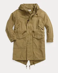 Ralph Lauren Parka aus Flammgarn-Atlas Tan