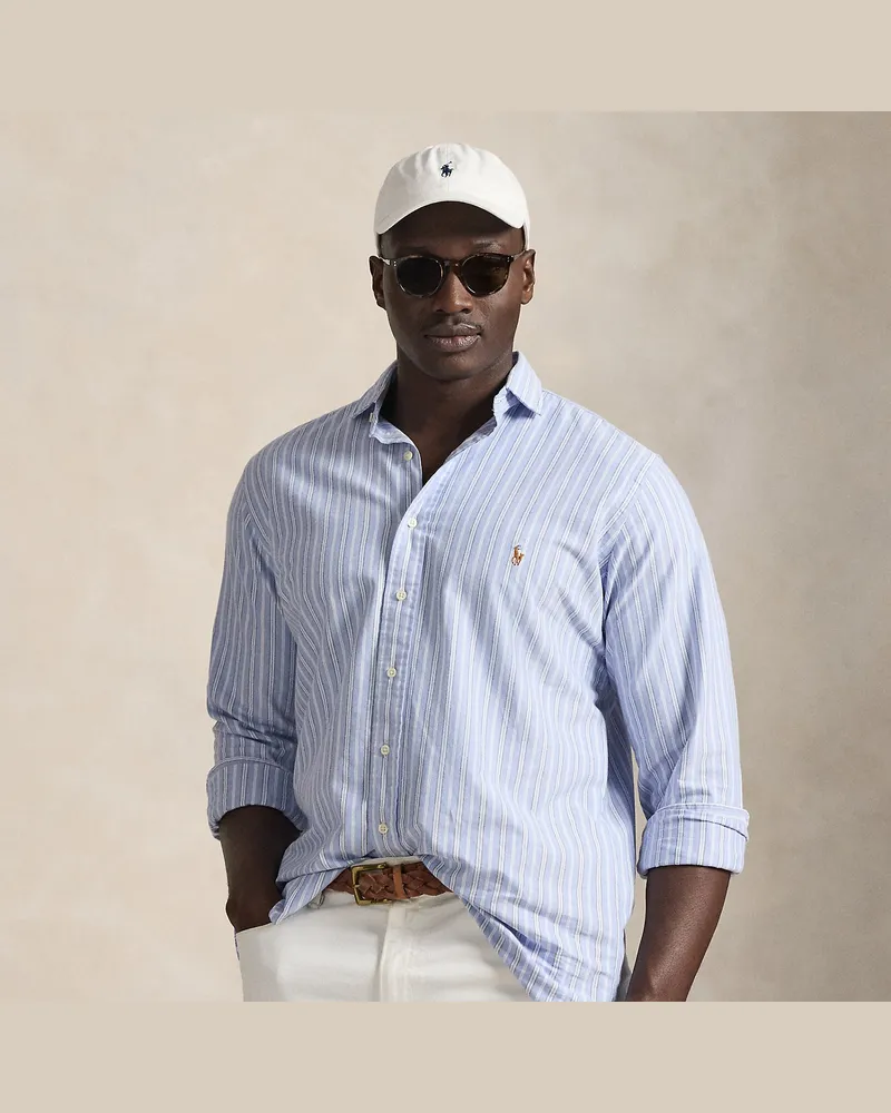 Ralph Lauren Große Größen - Oxfordhemd mit Streifen Blue