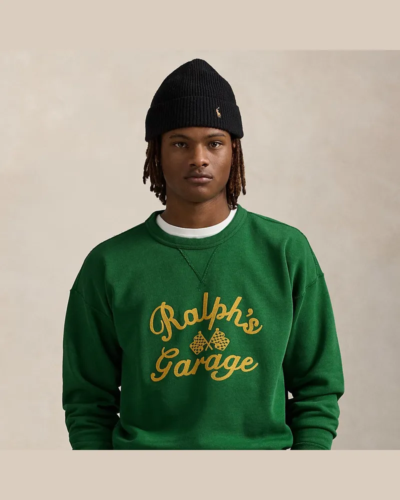 Ralph Lauren Vintage-Fit Sweatshirt  Ralph Lauren’s Garage Green