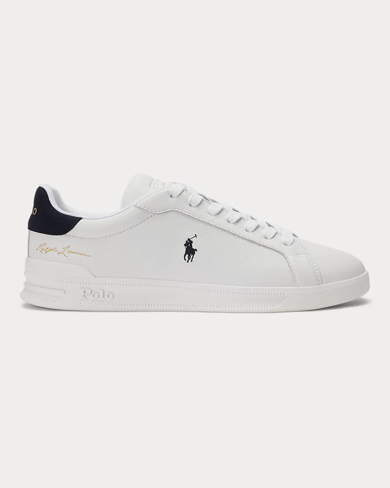 Ralph Lauren Leder-Sneaker Heritage Court II White