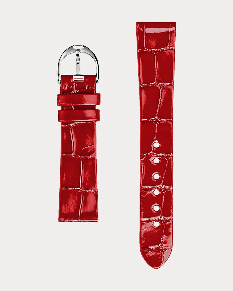 Ralph Lauren RL888-Uhrenarmband aus Alligatorleder Red