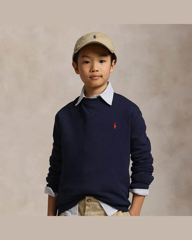 Ralph Lauren Fleece-Sweatshirt Blue