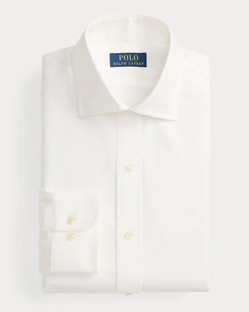 Ralph Lauren Strukturiertes Custom-Fit Hemd White