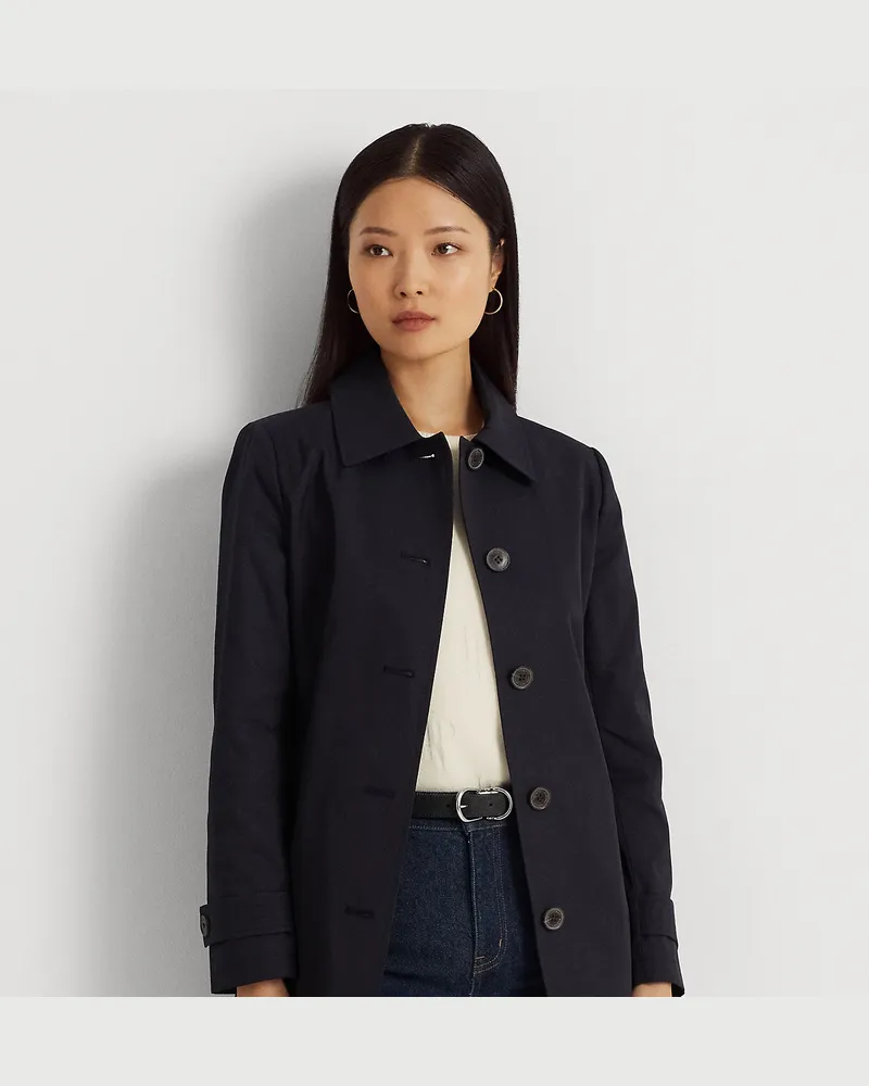 Ralph Lauren Trenchcoat aus Baumwollmischgewebe Blue