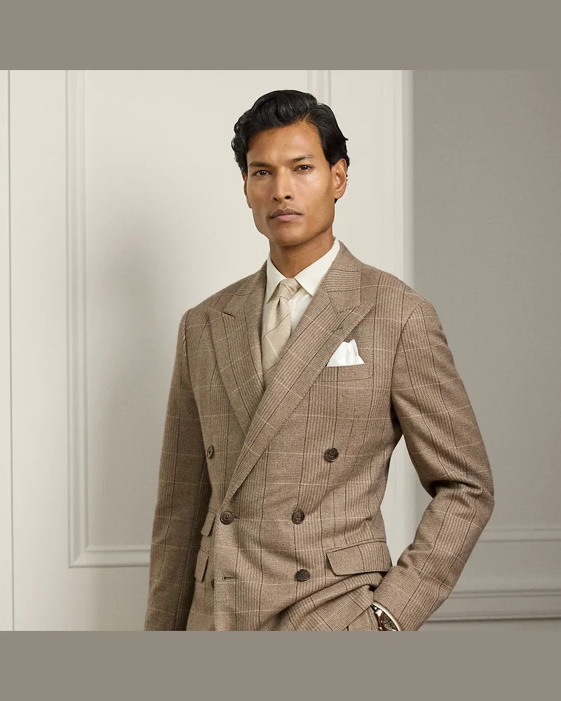 Ralph Lauren Handgeschneiderte Anzugjacke Kent Brown