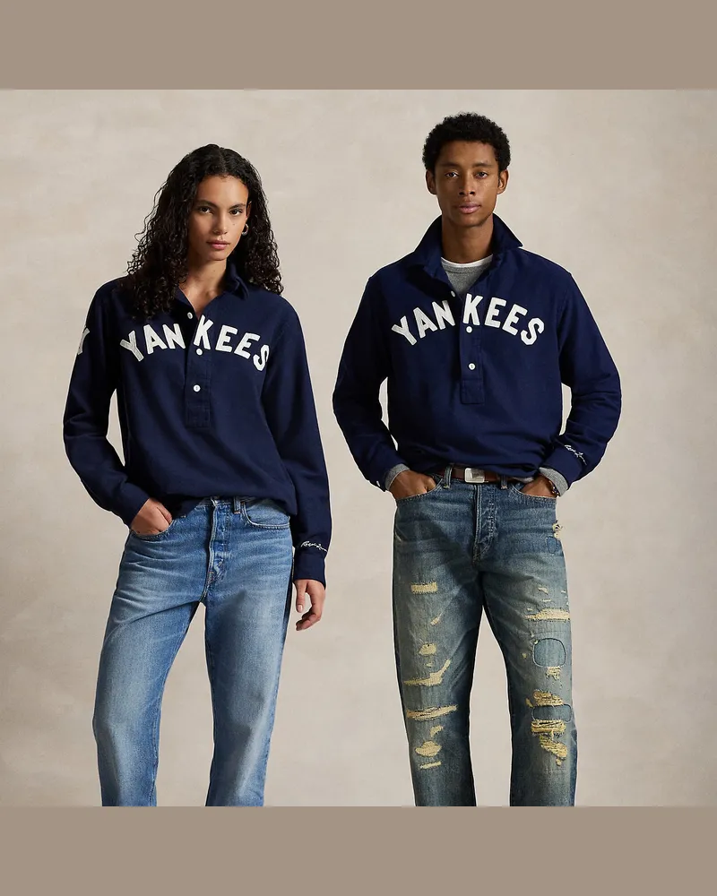 Ralph Lauren Chamois-Hemd Polo  Ralph Lauren Lauren Yankees Blue