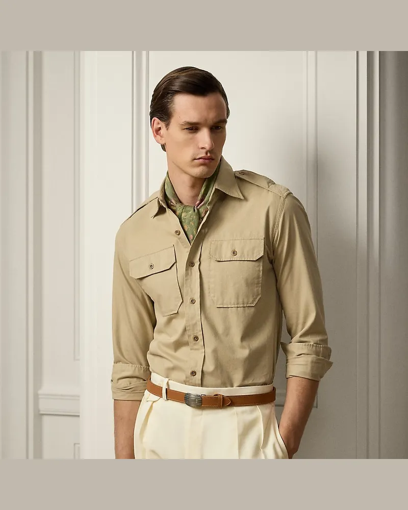 Ralph Lauren Hemd aus Twill-Chino Brown