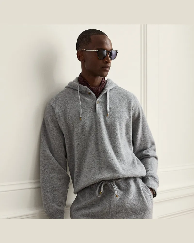 Ralph Lauren Relaxed-Fit French-Terry-Hoodie Grey