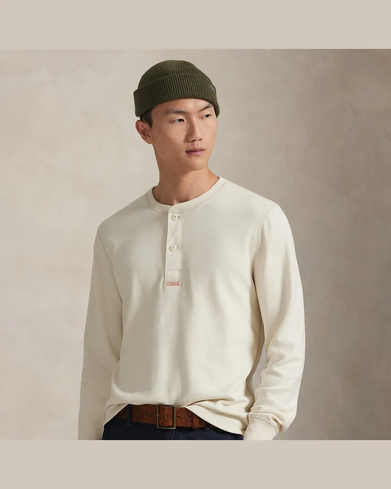 Ralph Lauren Henley aus Baumwoll-Moleskin White