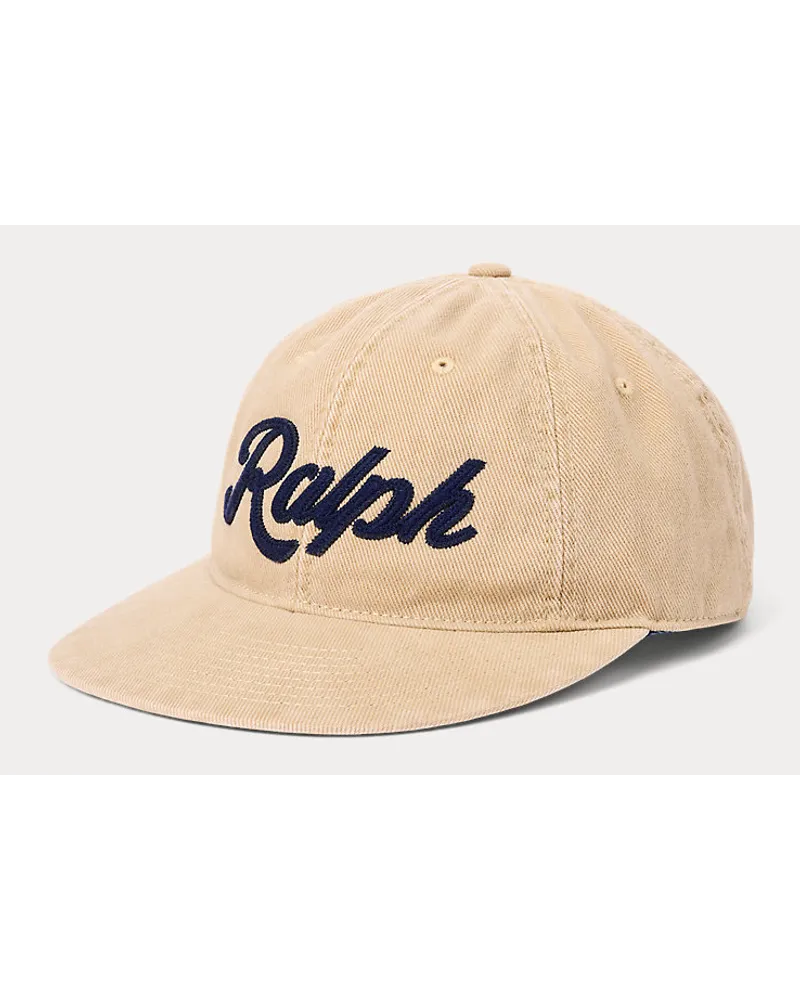 Ralph Lauren Twill-Baseballkappe mit Applikation Brown