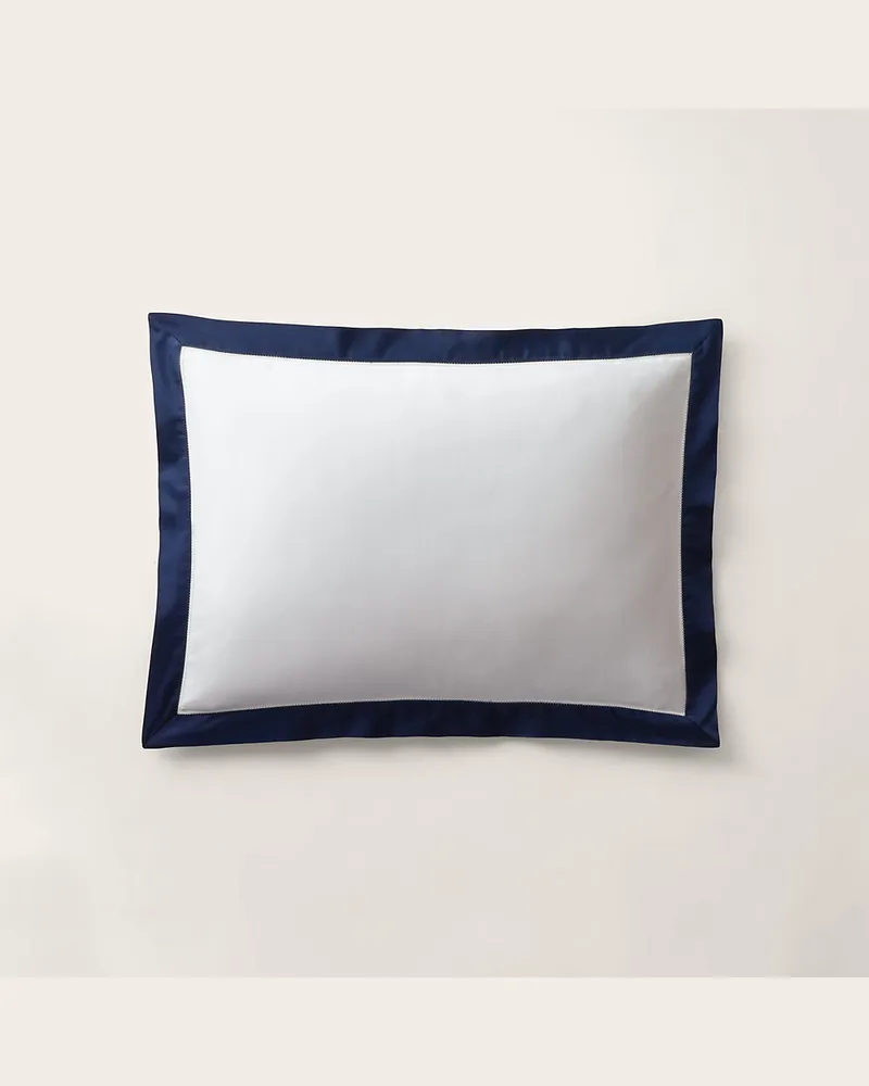 Ralph Lauren Home Dekokissenbezug aus Baumwollatlas Blue
