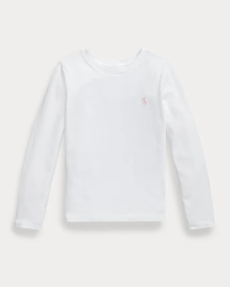 Ralph Lauren T-Shirt aus Baumwolljersey White