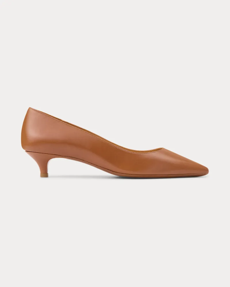 Ralph Lauren Pumps Tenney aus Ziegenleder Brown
