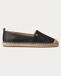 Ralph Lauren Espadrille Cameryn IV aus Walkleder Black