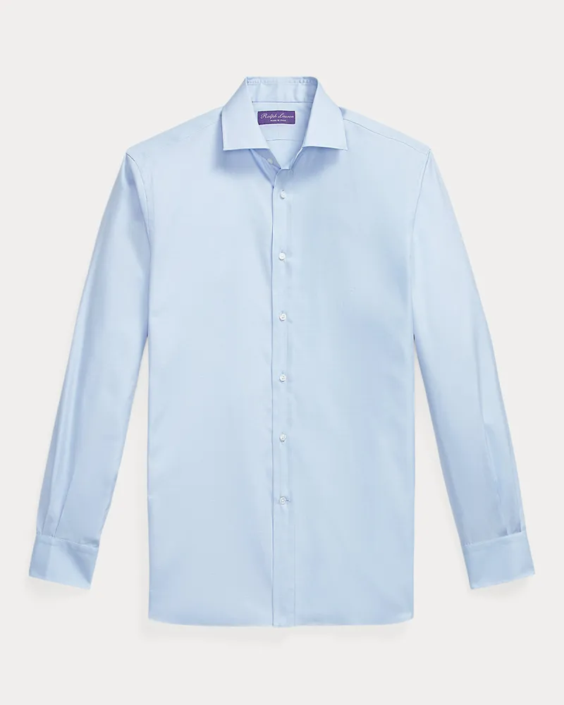 Ralph Lauren Strukturhemd mit Mikroquadratmuster Blue