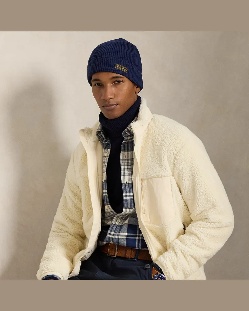 Ralph Lauren Hybrid-Jacke aus hochflorigem Fleece Tan
