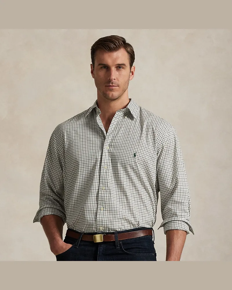 Ralph Lauren Große Größen - Kariertes Hemd aus Twill Brown