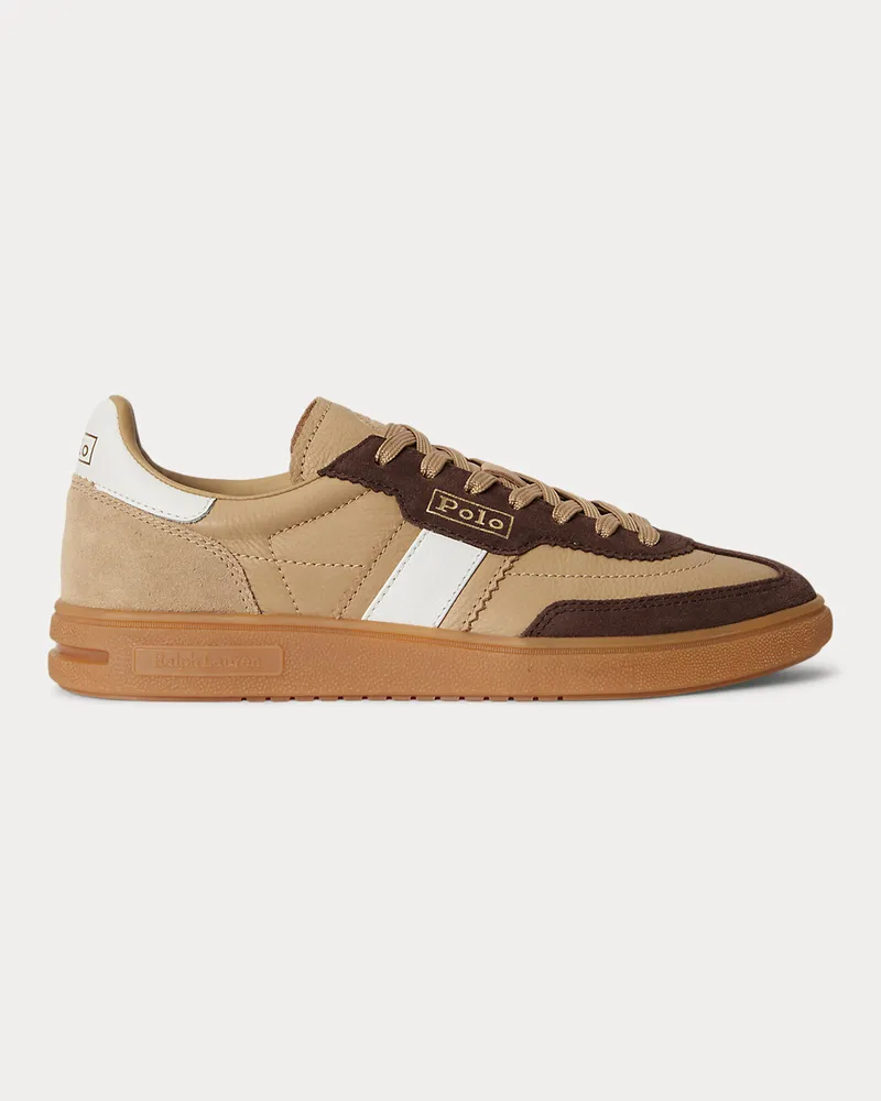 Ralph Lauren Sneaker Bedford aus Wildleder Cream