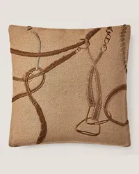 Ralph Lauren Home Wurfkissen mit Reitsportmotiv Brown