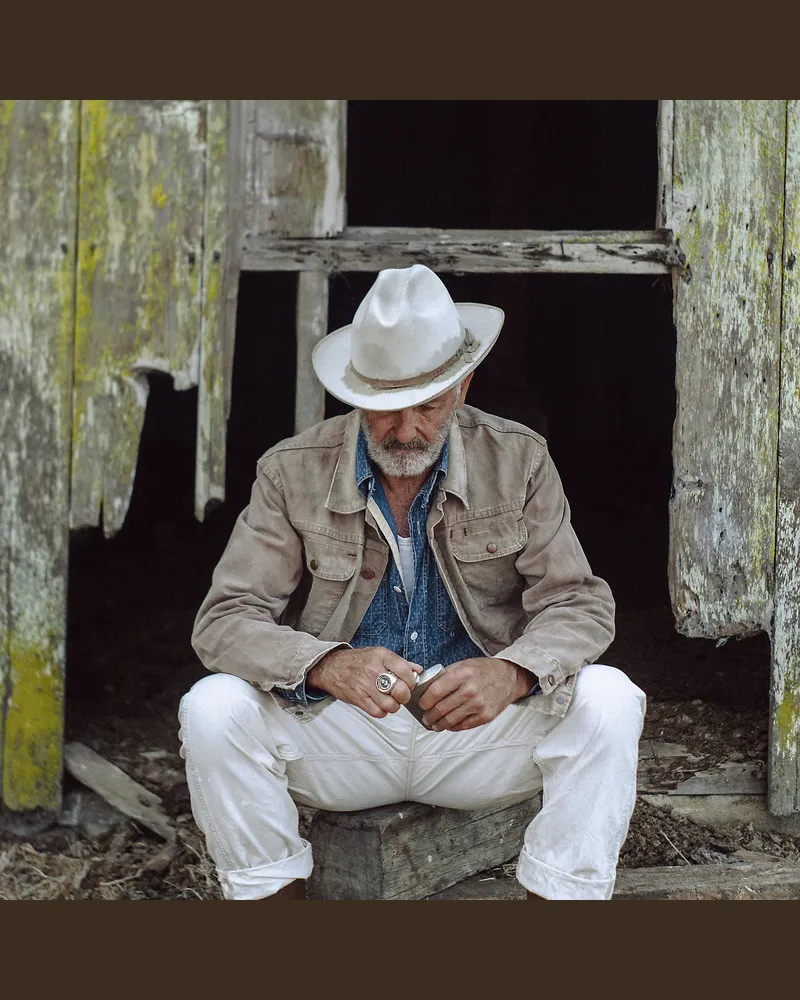 Ralph Lauren Segeltuch-Truckerjacke in Used-Optik Purple