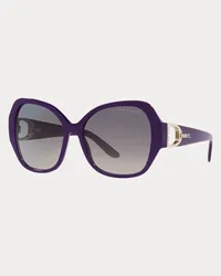 Ralph Lauren Sonnenbrille Stirrup mit Pavé Purple