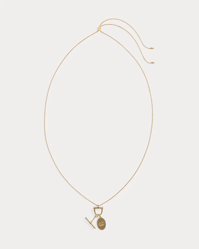 Ralph Lauren Vergoldete Halskette mit Anhängern Gold