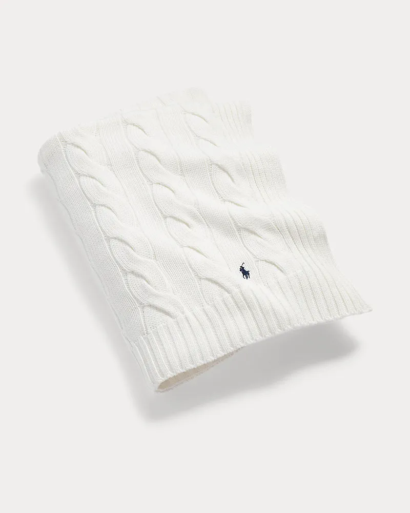 Ralph Lauren Home Tagesdecke Hanley mit Zopfmuster Cream