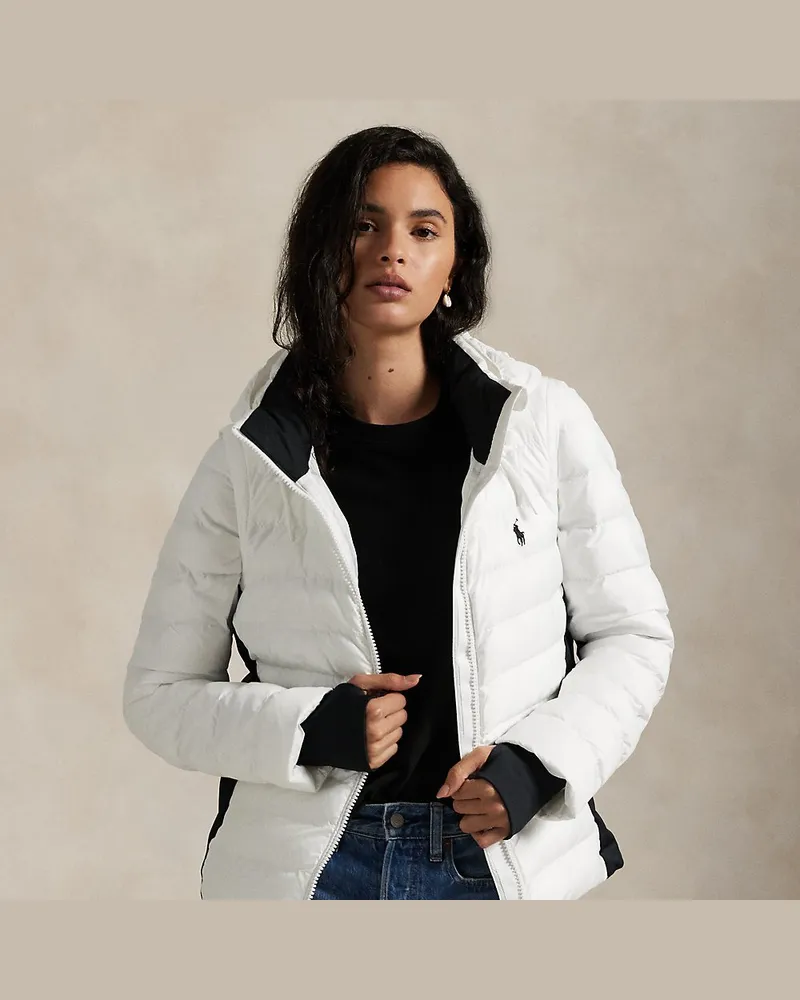 Ralph Lauren Wandelbare Steppjacke White