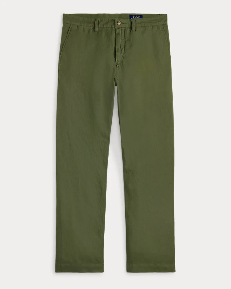 Ralph Lauren Classic-Fit Leinen-Baumwoll-Hose Bedford Green