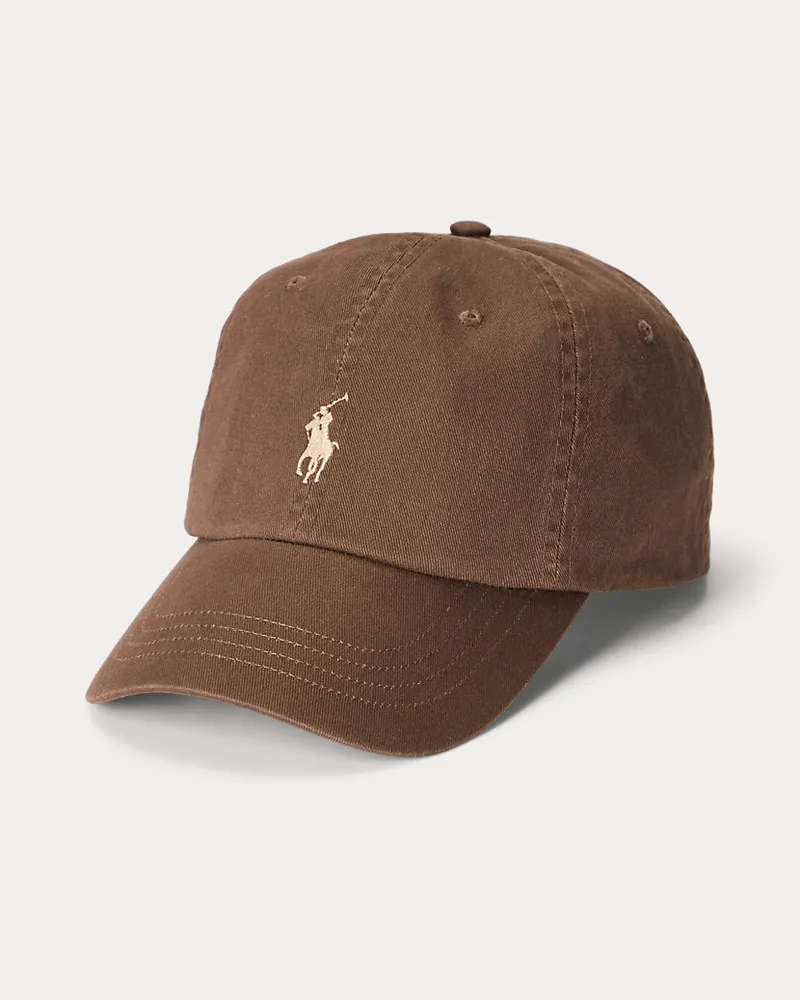 Ralph Lauren Baseballkappe aus Baumwollchino Brown