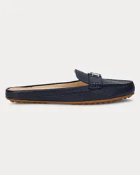 Ralph Lauren Pantolette Barnsbury aus Narbenleder Blue