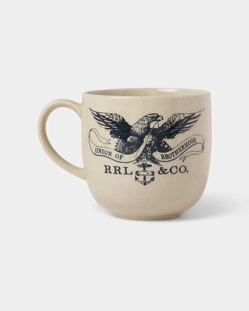 Ralph Lauren Home Becher mit Adlermotiv Cream