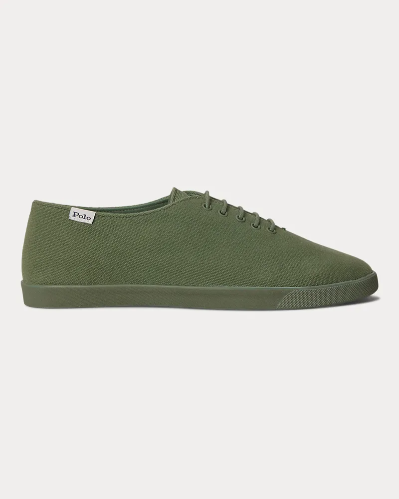 Ralph Lauren Sneaker aus Baumwollsegeltuch Green