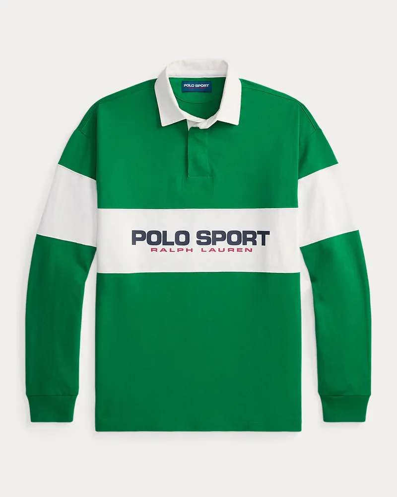 Ralph Lauren Big-Fit Rugbyhemd Polo Sport Green
