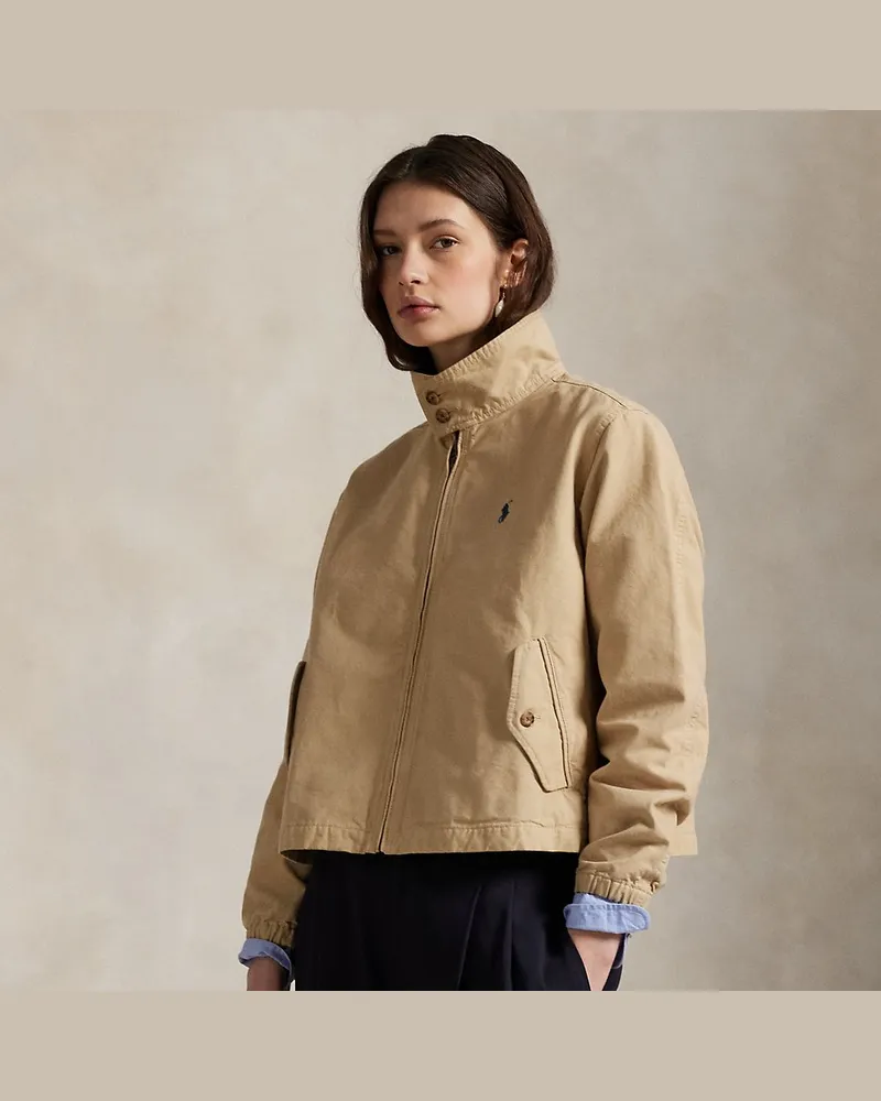 Ralph Lauren Jacke aus Baumwollsegeltuch Tan