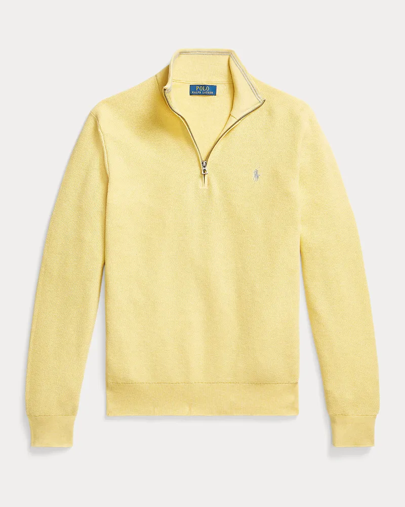 Ralph Lauren Pullover aus Baumwollpiqué Yellow