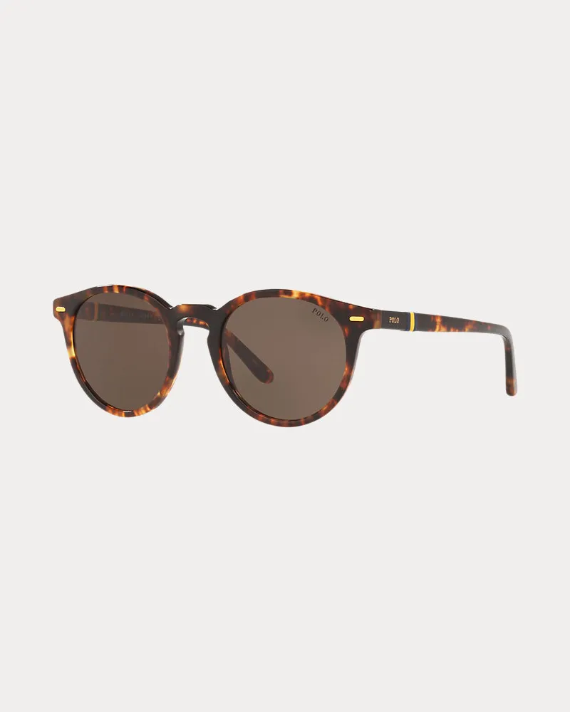 Ralph Lauren Panto-Sonnenbrille in Schildpatt Brown