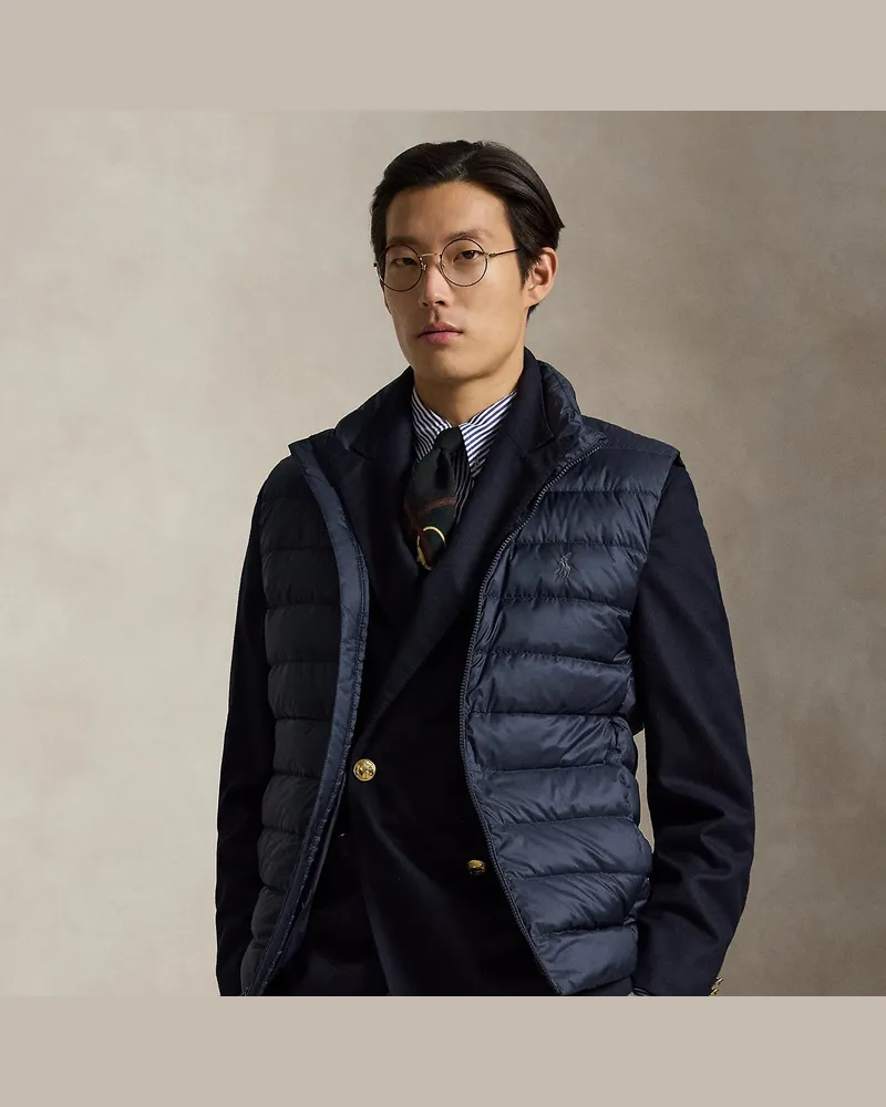 Ralph Lauren Die verstaubare Daunenweste Colden Blue