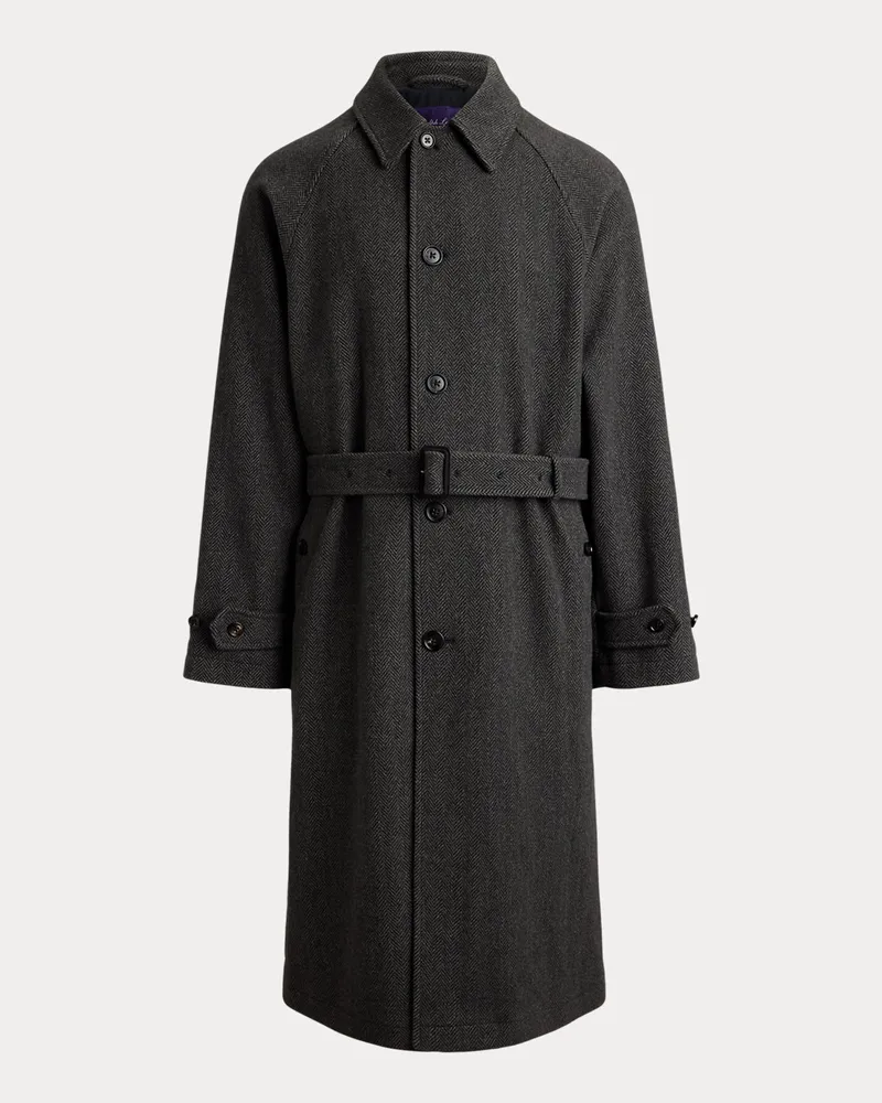 Ralph Lauren Handgeschneiderter Fischgrat-Balmacaan Grey