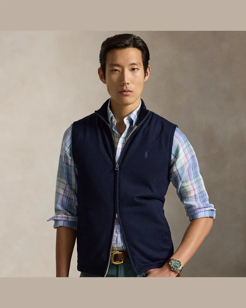 Ralph Lauren Wendbarer Hybrid-Pullunder Blue