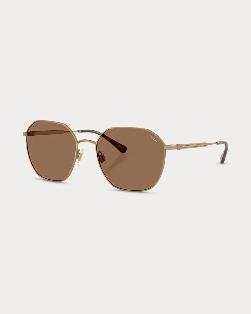 Ralph Lauren Traditionelle Sonnenbrille aus Metall Gold