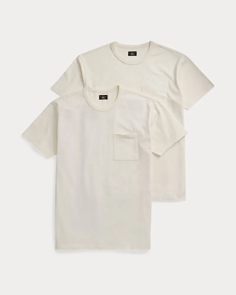 Ralph Lauren T-Shirt mit Tasche im 2er-Pack White