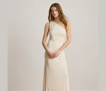 Einschultriges Stretchjersey-Abendkleid