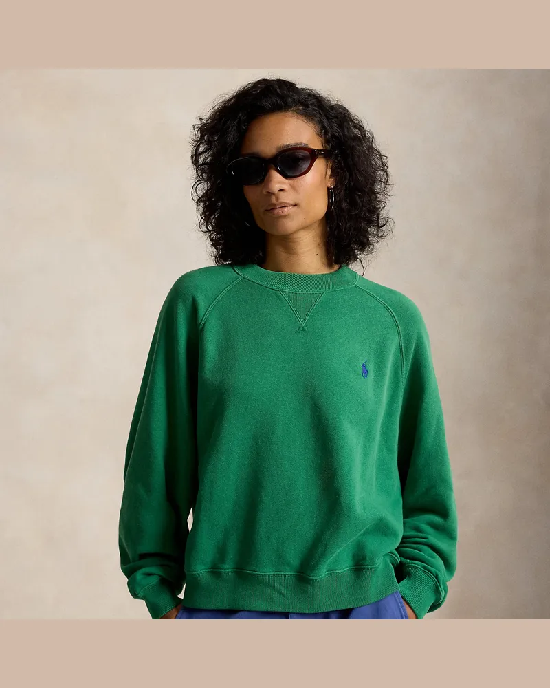 Ralph Lauren Leichter Rundhalspullover aus Fleece Green