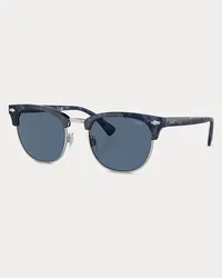 Ralph Lauren Traditionelle runde Sonnenbrille Blue