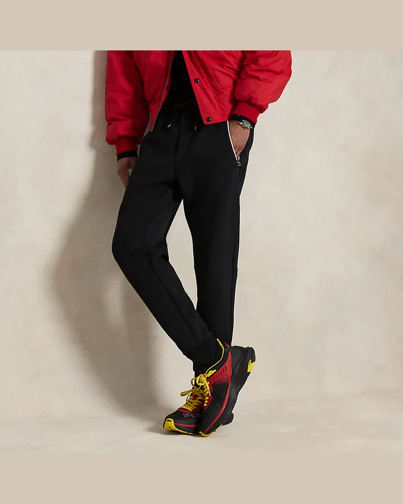 Ralph Lauren Doppellagige Stretch-Jogginghose Black
