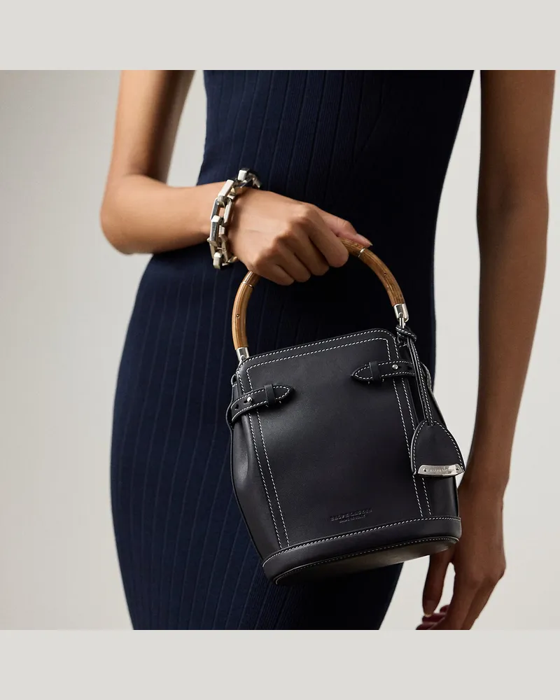 Ralph Lauren Kleine Beuteltasche  Ralph Lauren aus Kalbsleder Blue