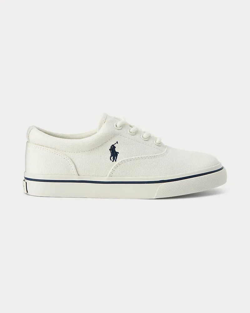 Ralph Lauren Segeltuch-Sneaker Keaton Cream