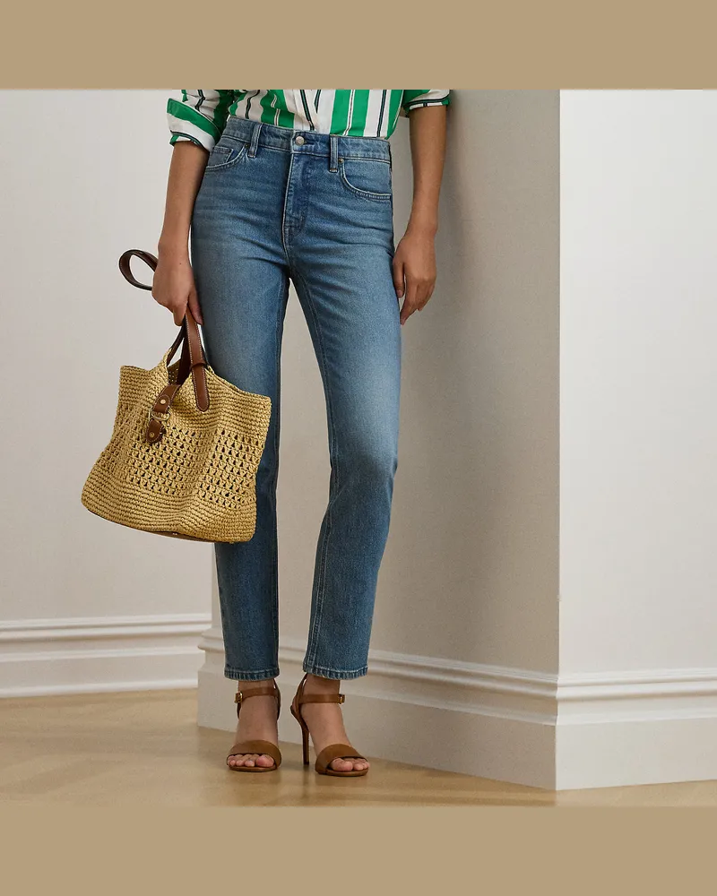 Ralph Lauren Knöchellange Straight-Fit Jeans Blue