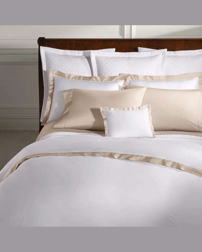 Ralph Lauren Home Bettbezug aus Baumwollatlas Tan